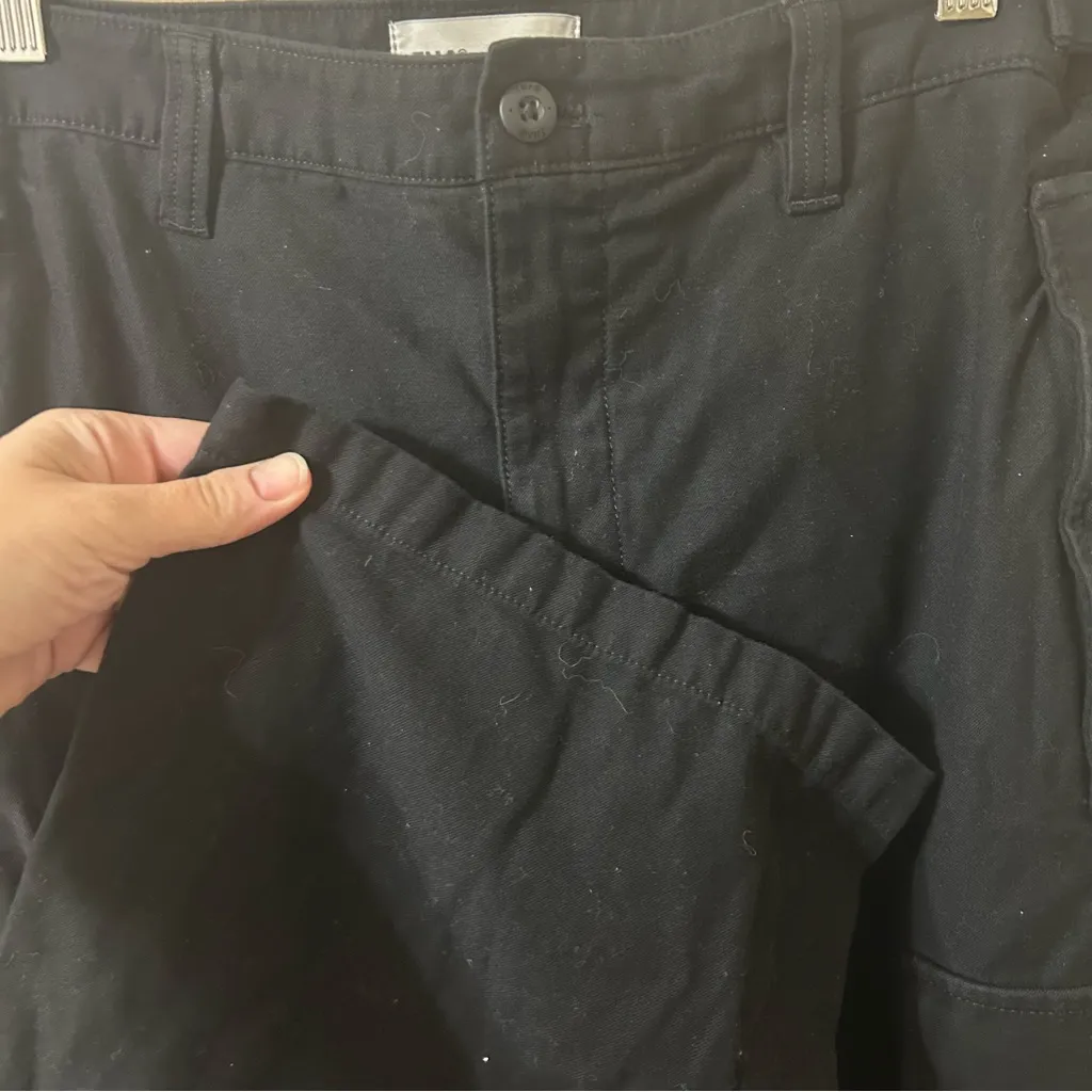 TNA Aritzia Womens Supply Cotton Cargo Pant in Black - Image 3