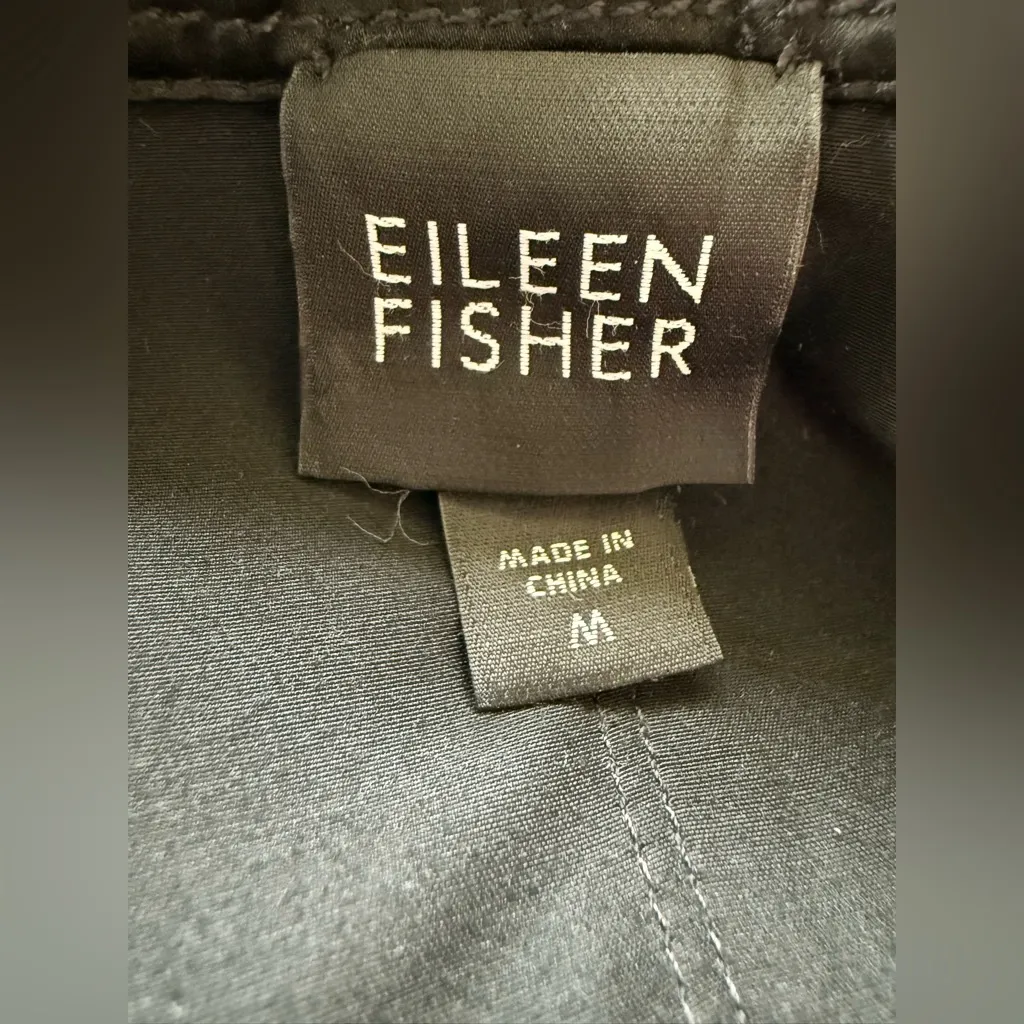 Eileen Fisher Silk Cotton Open‎ Blazer Jacket Size Medium - Image 5