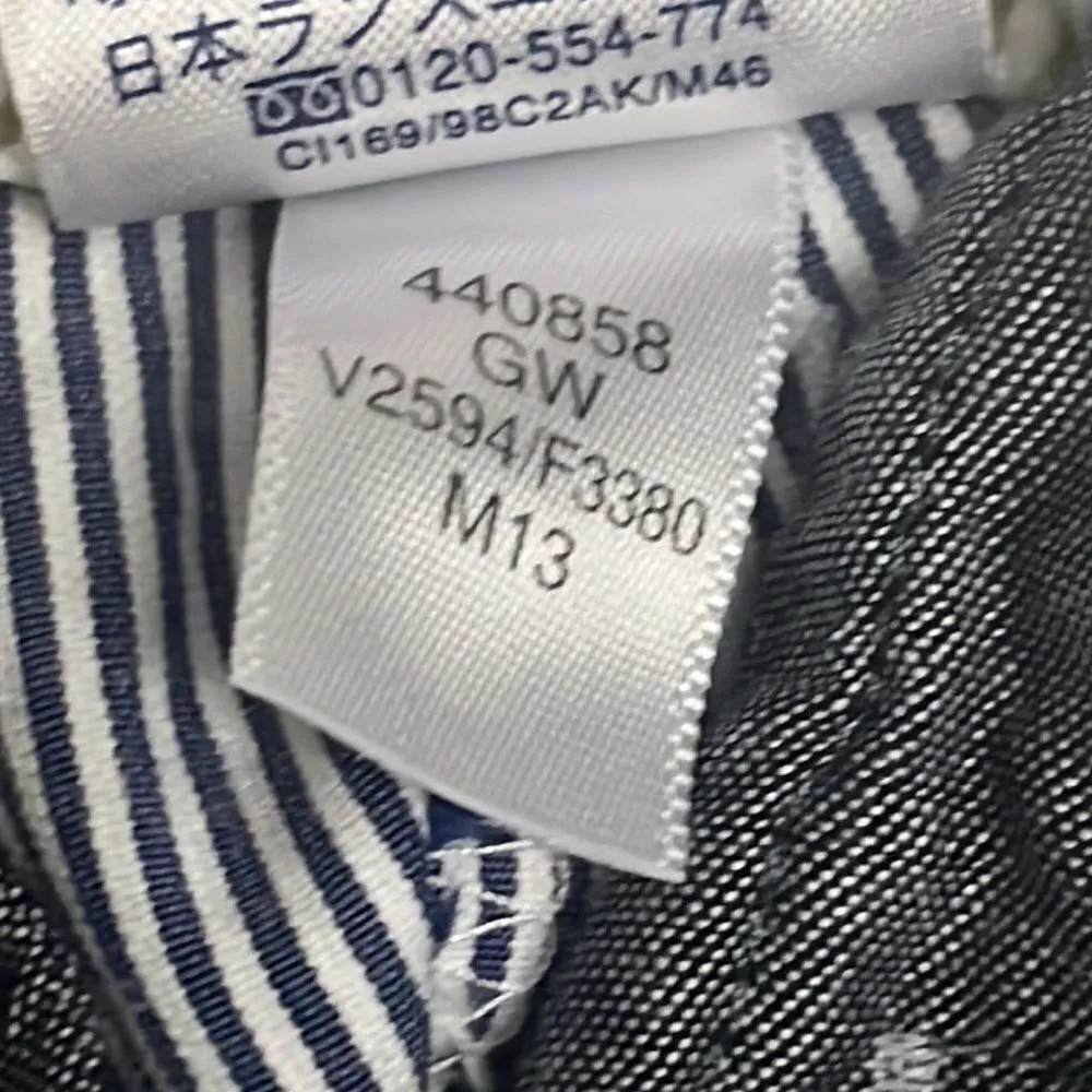 Land’s End Blue and White Vertical Striped Fit 2 Cropped Cotton Blend Pants- Siz - Image 13