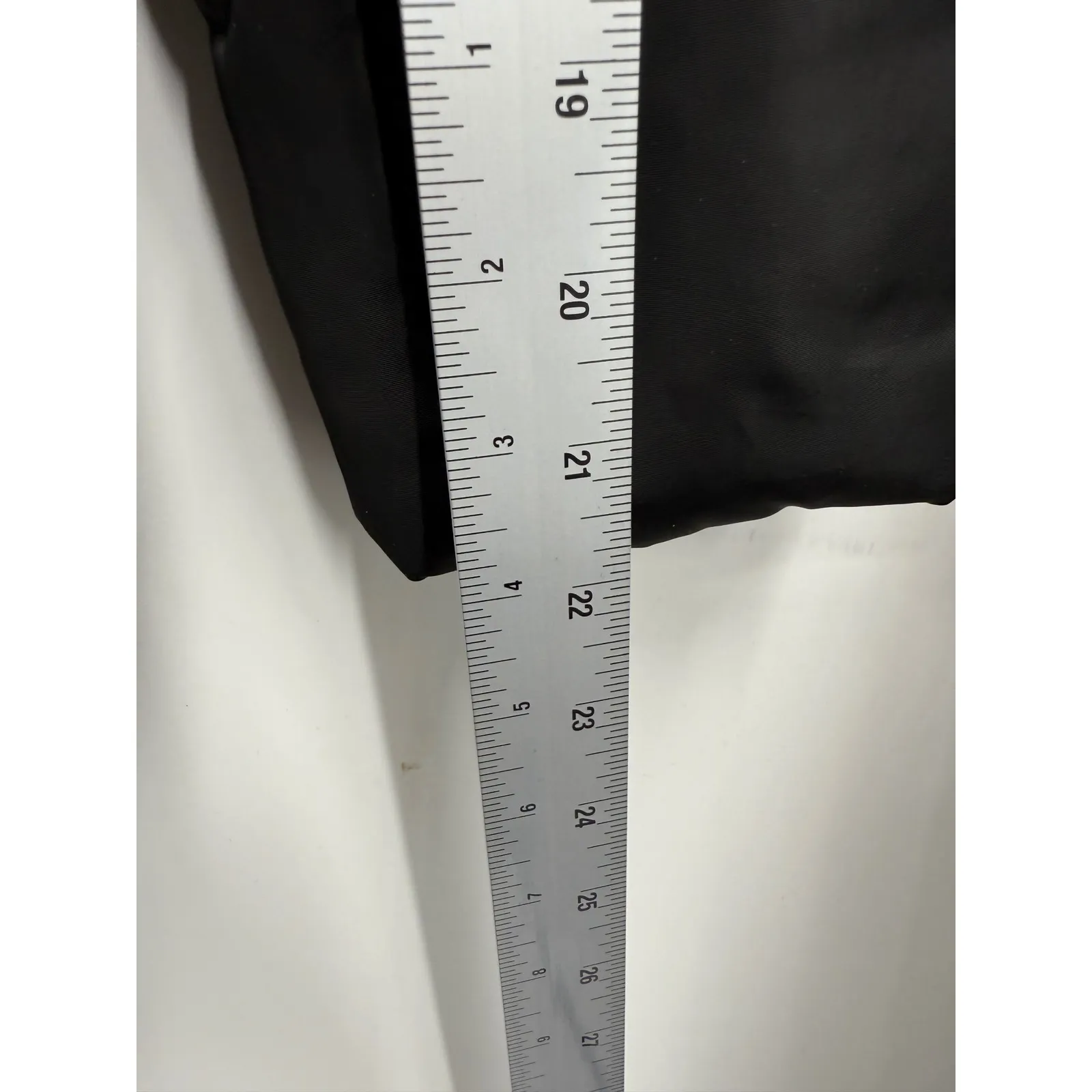 7 For All Mankind Black Puffer Coat Faux Fur Hood Thermal Insulation Size S - Image 11