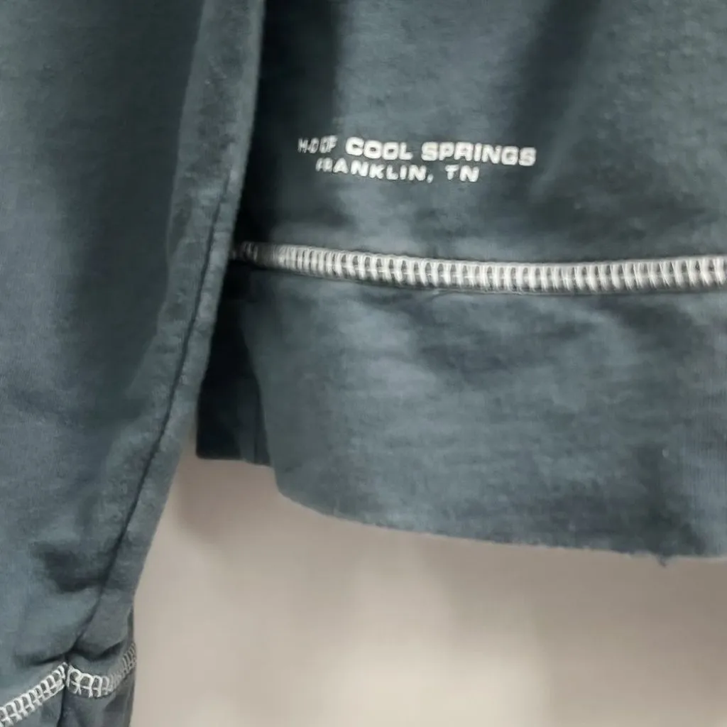 Vintage Harley Davidson Logo Zip Up Jacket Sweatshirt Hoodie Womens Coat Xlarge Blue Size XL - Image 5