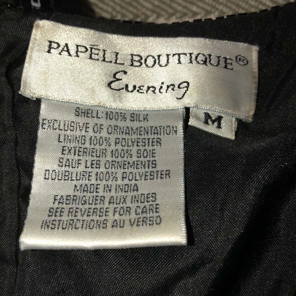 Vintage PAPÉLL BOUTIQUE Evening Beaded sequence short sleeve top size medium - Image 11