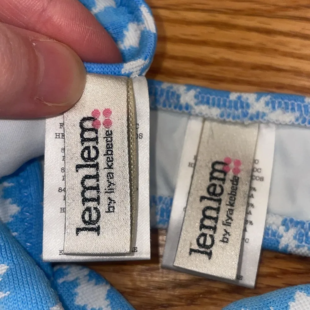 Lemlem blue and white bikini set - Image 2