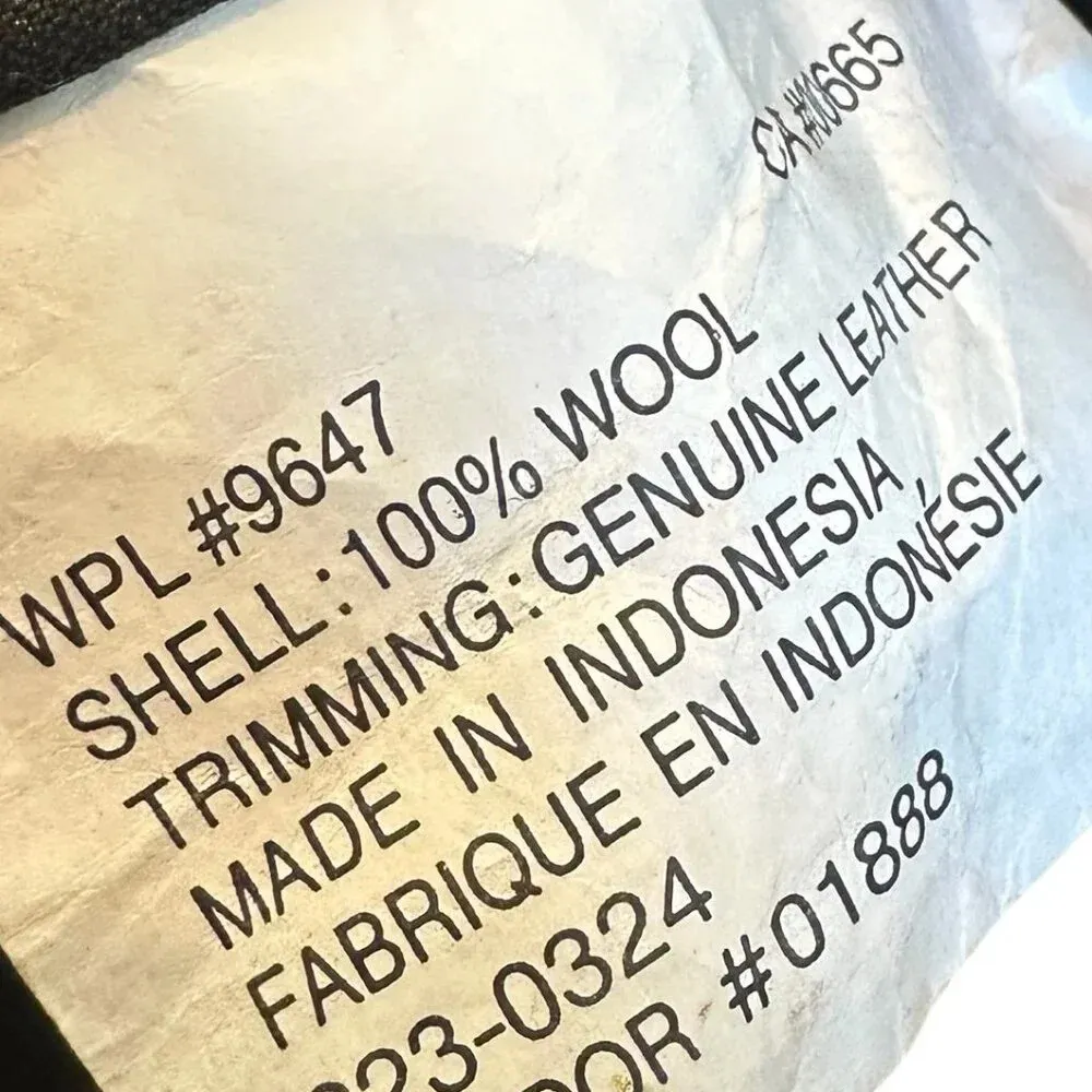 Eddie Bauer 100% Wool Plaid Mini Purse Handbag Leather Trim Small Women's - Image 8