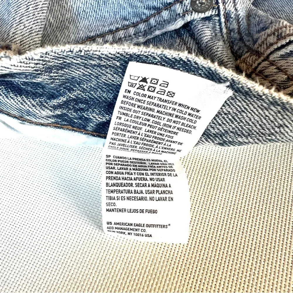 Mom Destroyed High Rise Denim Jeans - Image 13