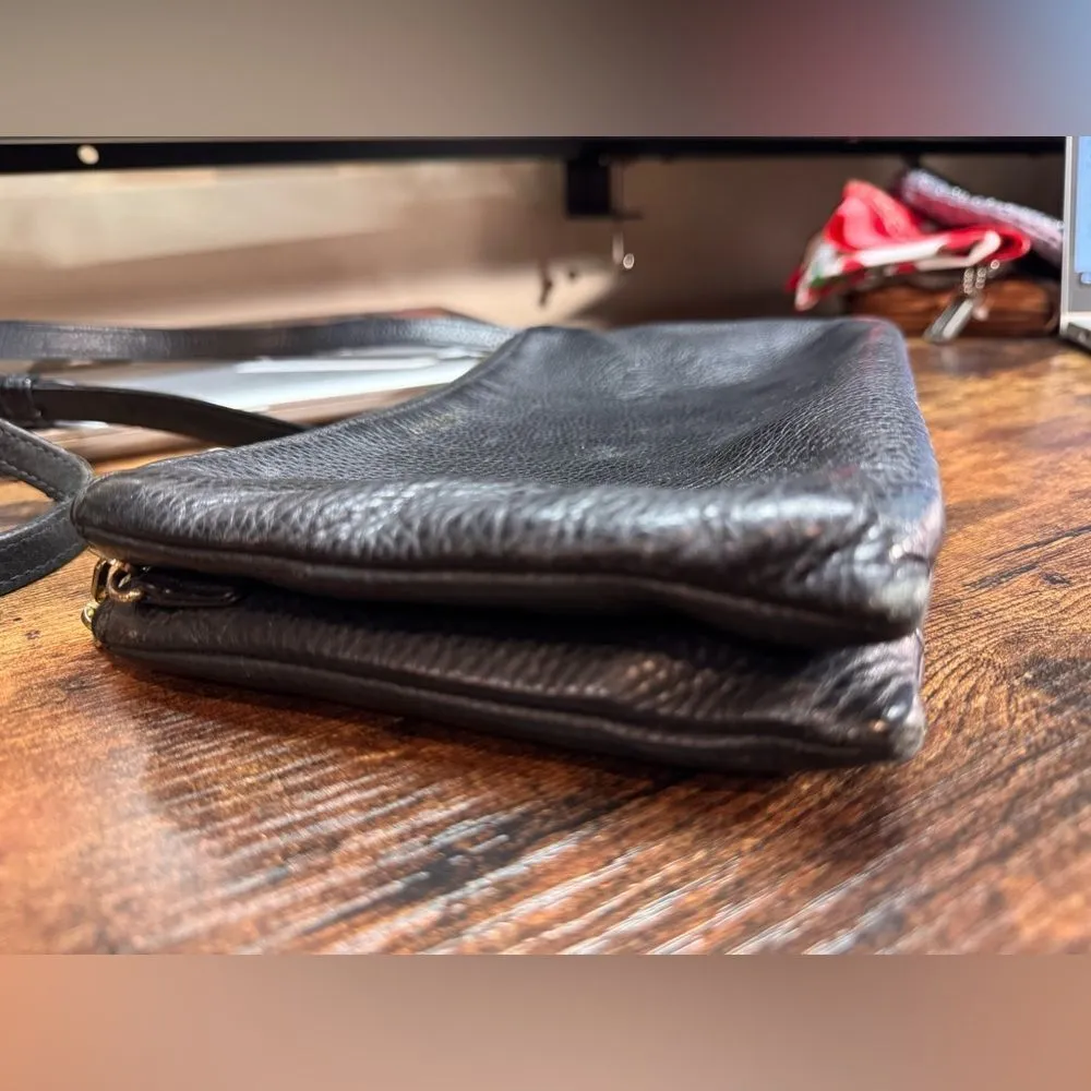 Henri Bendel‎ Vintage Black Leather Purse OS - Image 15