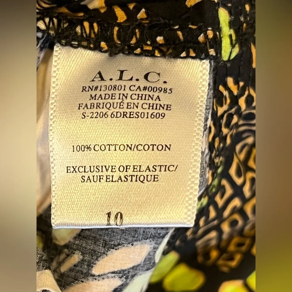 A.L.C. Maya Printed Mini Puffed-Sleeve Dress Womens‎ Size 10 - Image 8