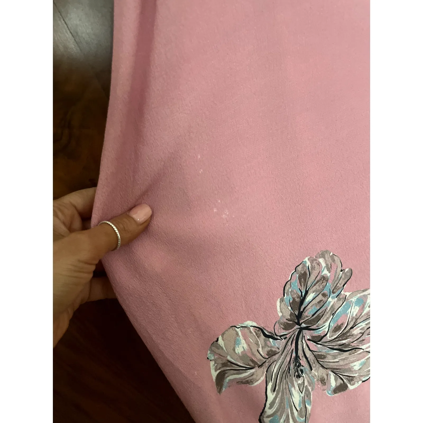 Y2K WET SEAL Printed Babydoll Mini Slip Dress Spaghetti Strap Size Small S Pink - Image 7