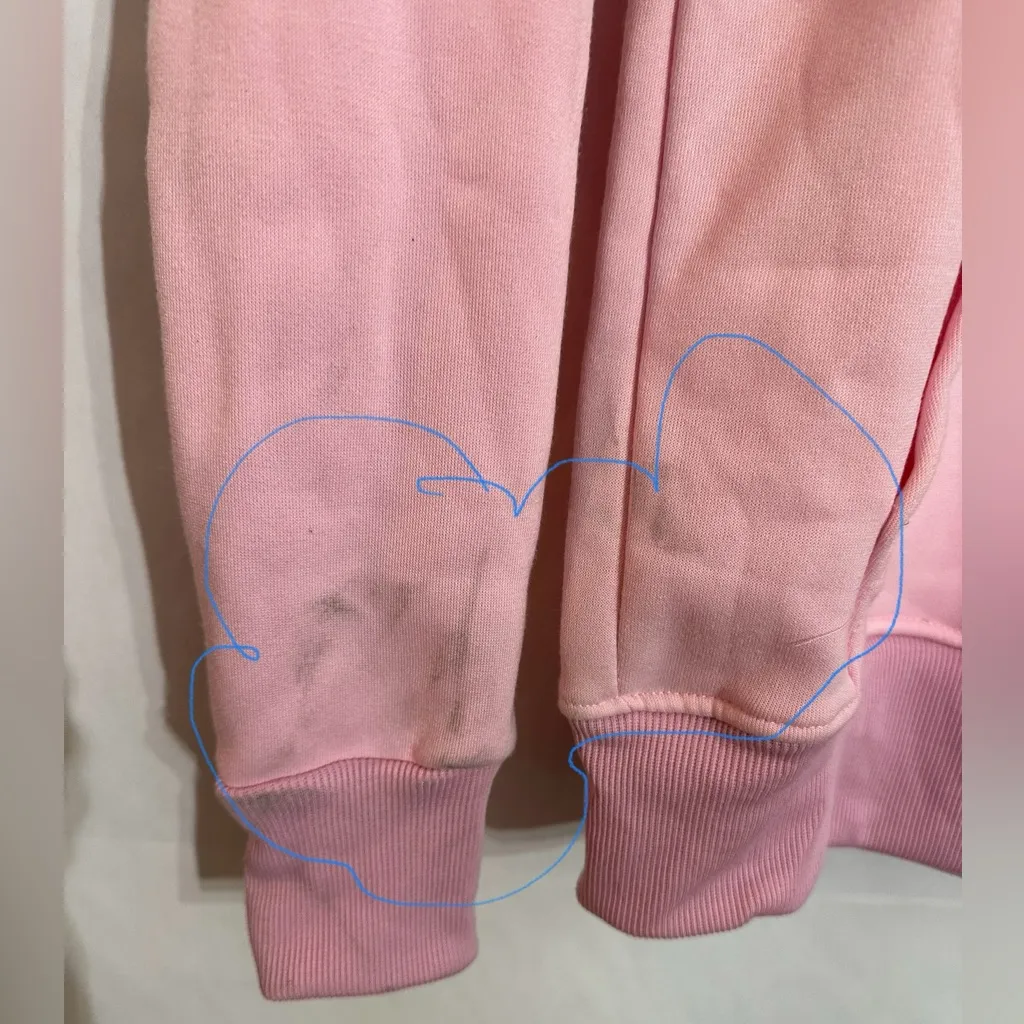 NWT Champion Powerblend Ice Cake Pink Graphic Logo Hoodie Women Small See Notes - Image 6