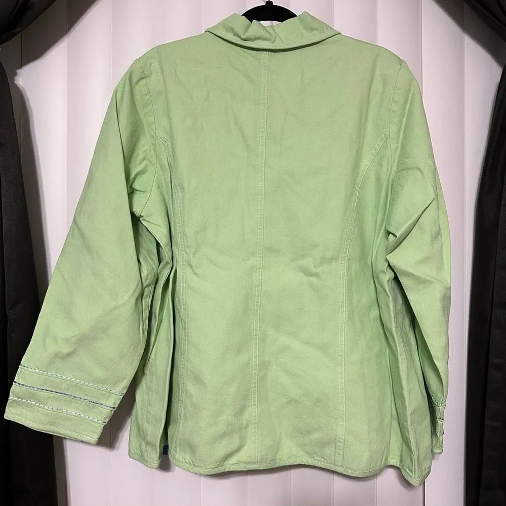 Denim and Company, Mint Green Jacket - Image 7