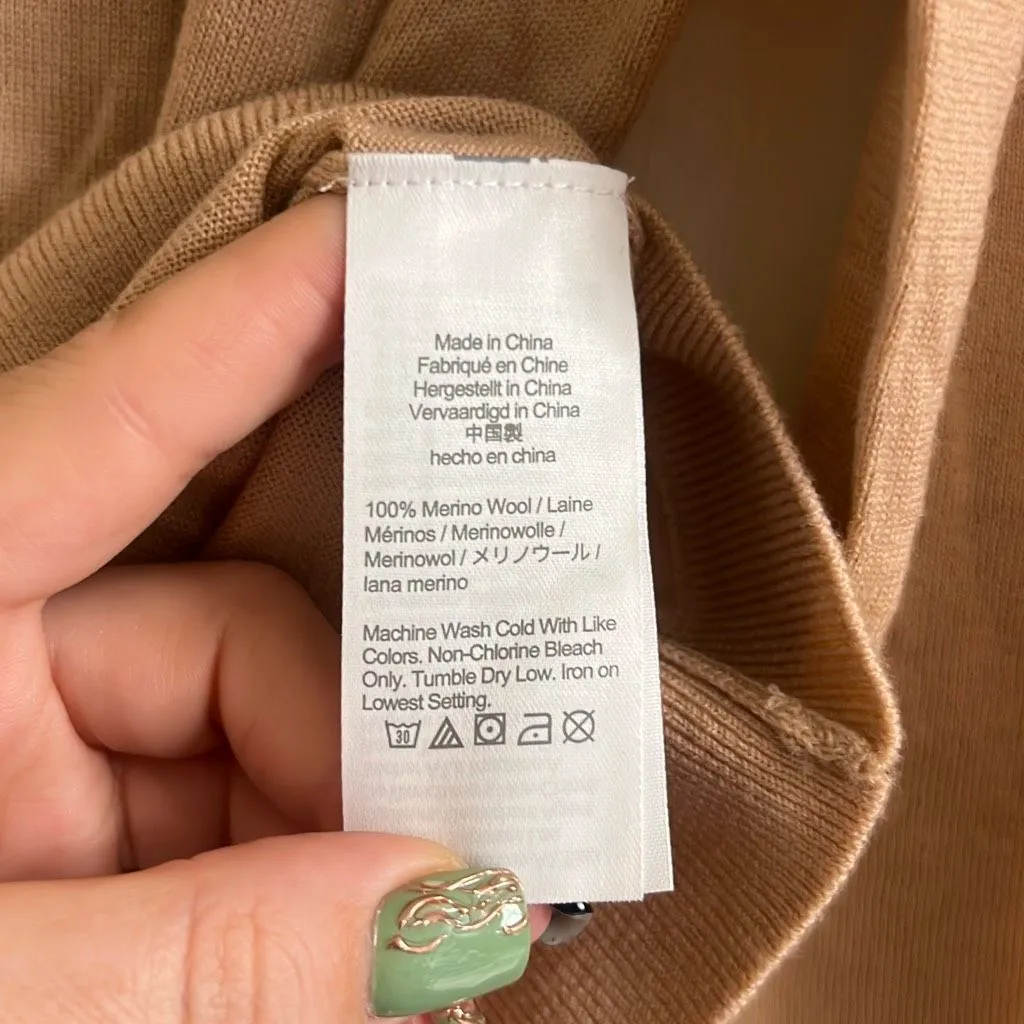 ✨J.Crew Halle Crewneck Sz Medium Sweater✨ Tan - Image 7