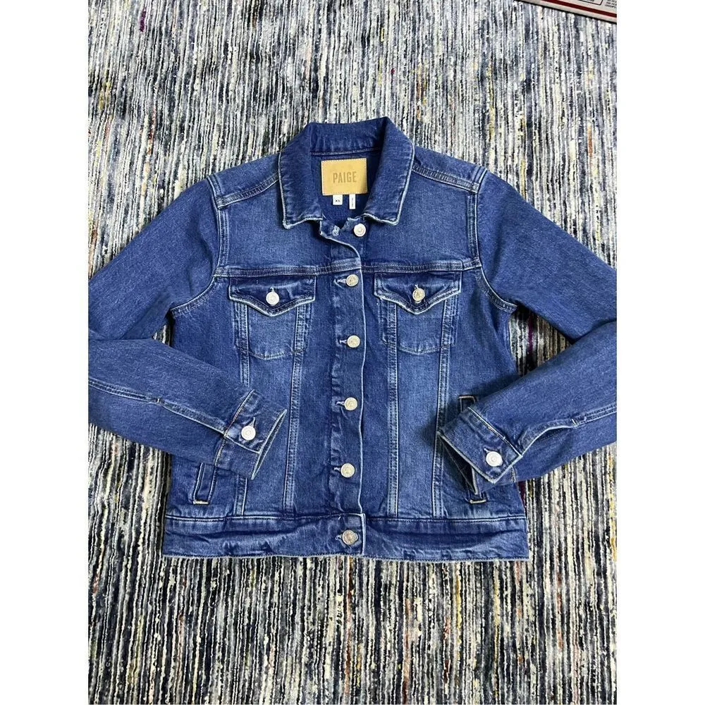 Paige Rowan Distressed Denim Jacket size XS - Image 9