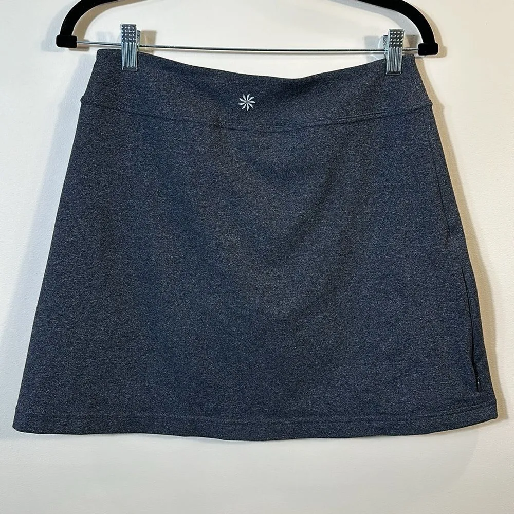 Athleta Sweet Sport Skort Built-in Shorts Gray Pocket Women Size Small - Image 2