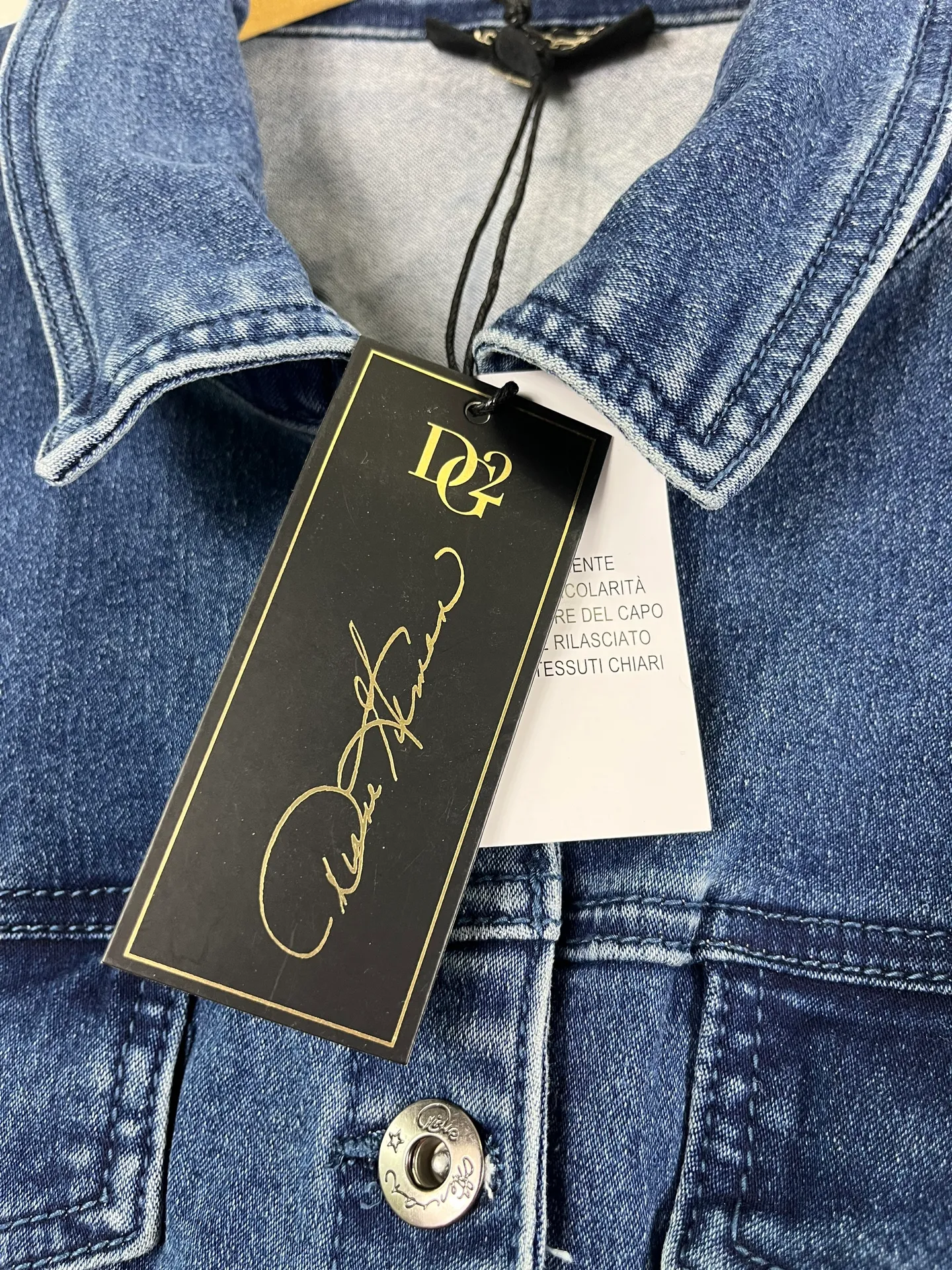 Diane Gilman NWT  Hand Painted Jean Jacket 2X - Image 11