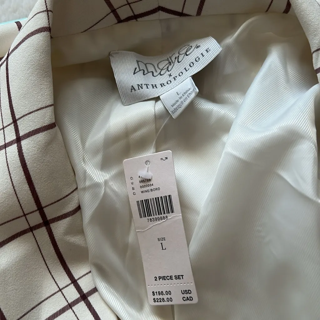 Mare Mare X Anthropologie Blazer Short Set New With Tags - Image 2