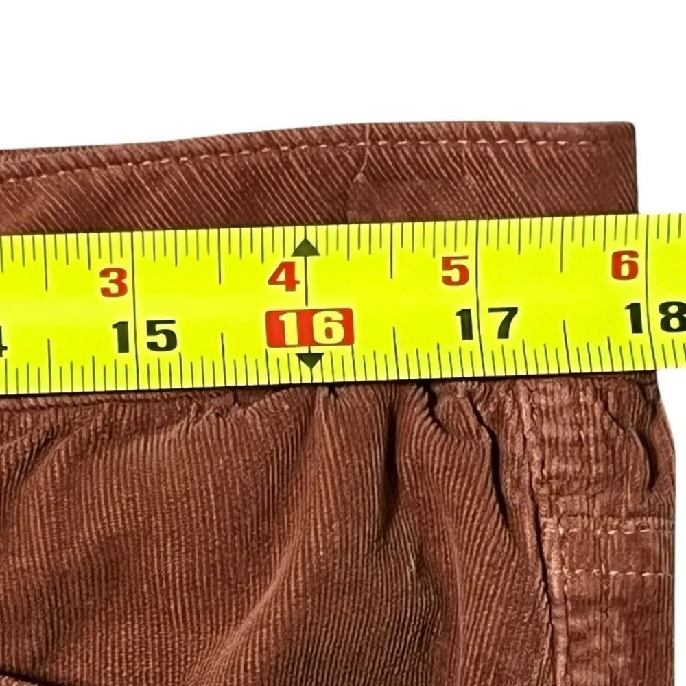 Bella Dahl Anthropologie Corduroy Pants Sz 31 Burnt Orange Fall Academia Casual - Image 6