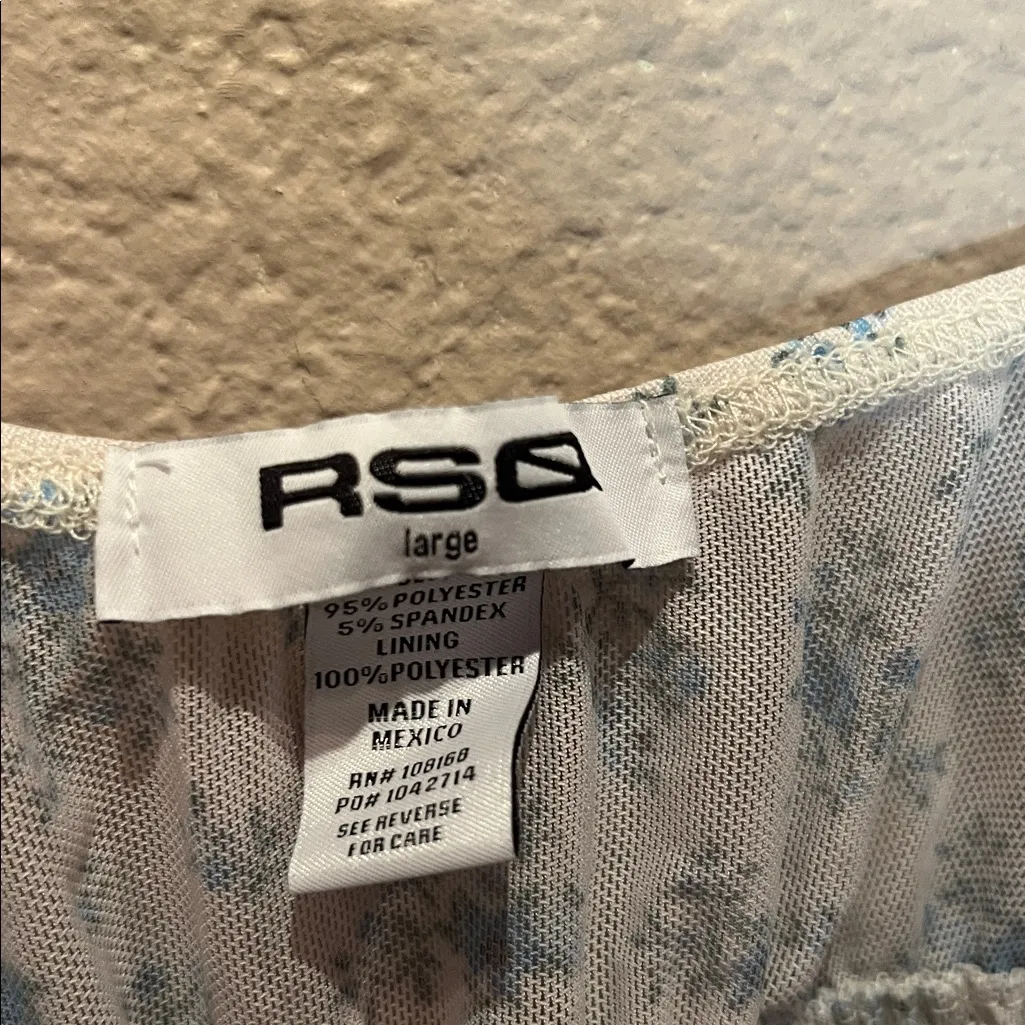 RSQ Women’s Coquette Floral Babydoll Camisole Top Size Large - Image 3