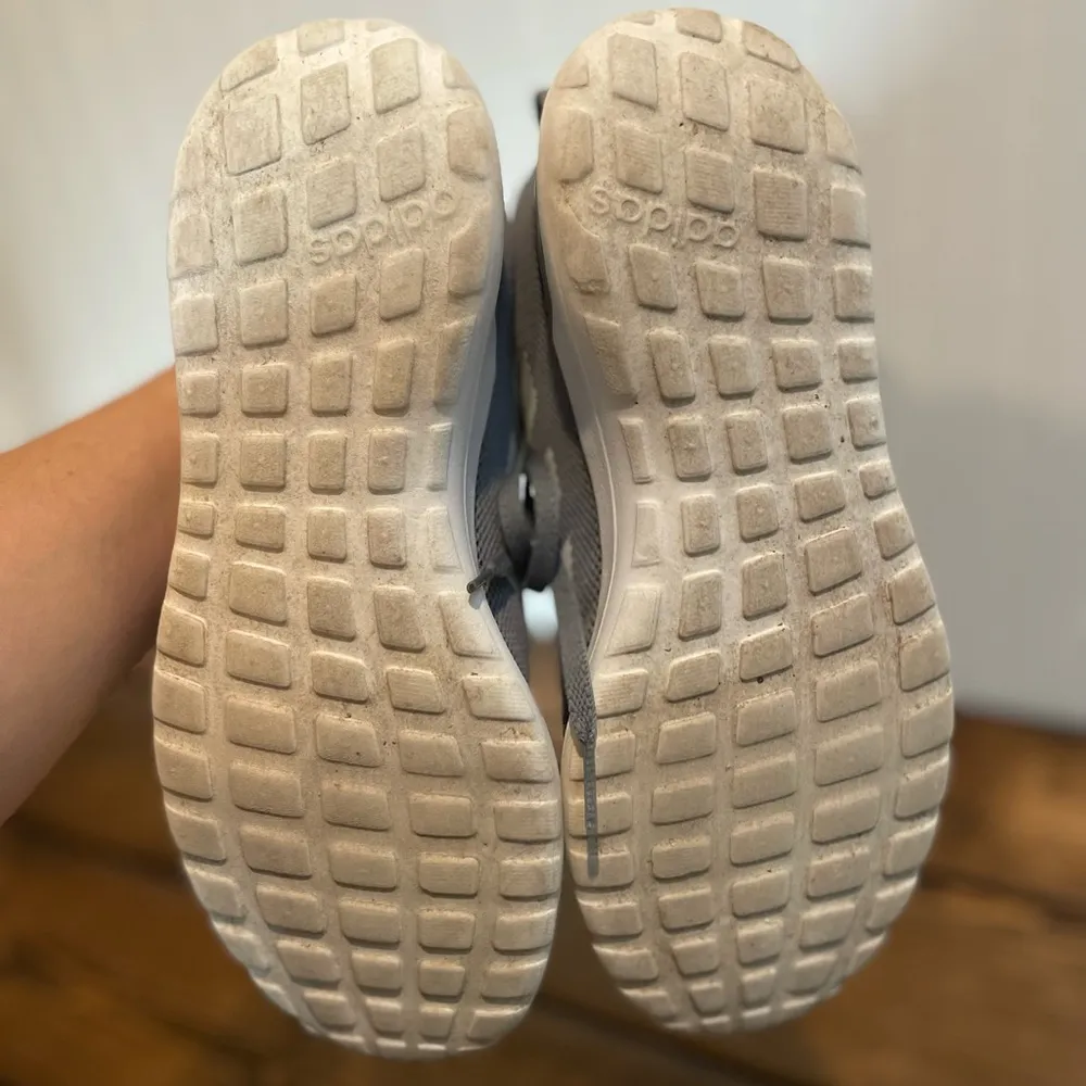 ADIDAS Lite Racer CLN Sneaker 3-Stripe in Grey/Blue Tint Women’s Size 8 - Image 5