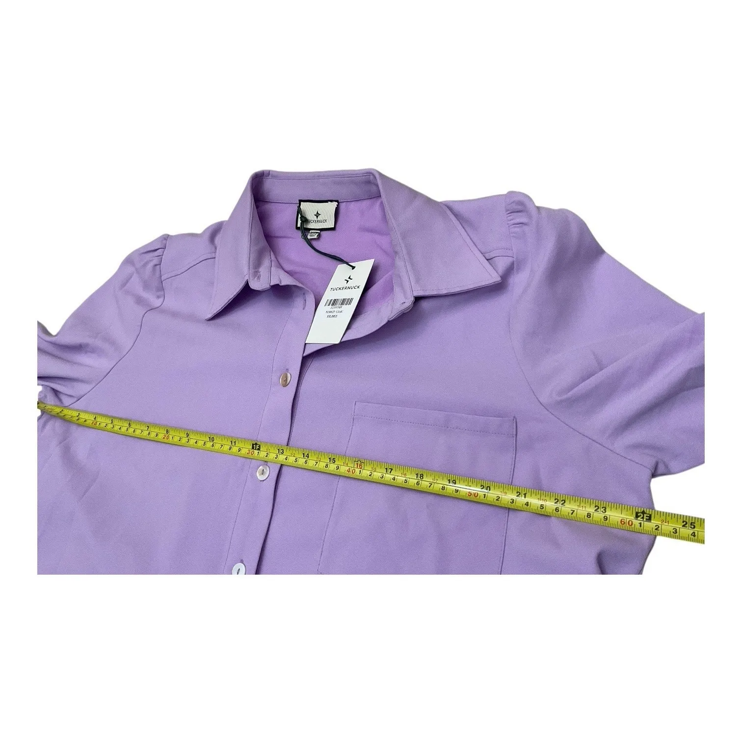Tuckernuck Women's Lavender Callahan Shirt Dress Ruffle Hem Swing Style Size XXL - Image 7