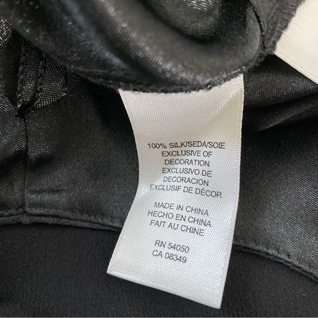 VINTAGE NINE WEST Silk Dress with Velvet & Rhinestones - Image 7