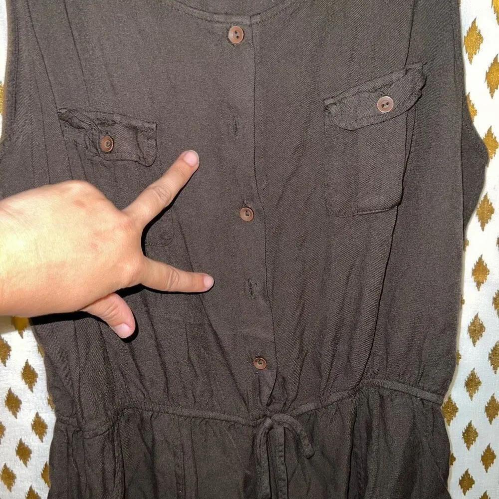 Ci Sono Romper linen brown size L - Image 4