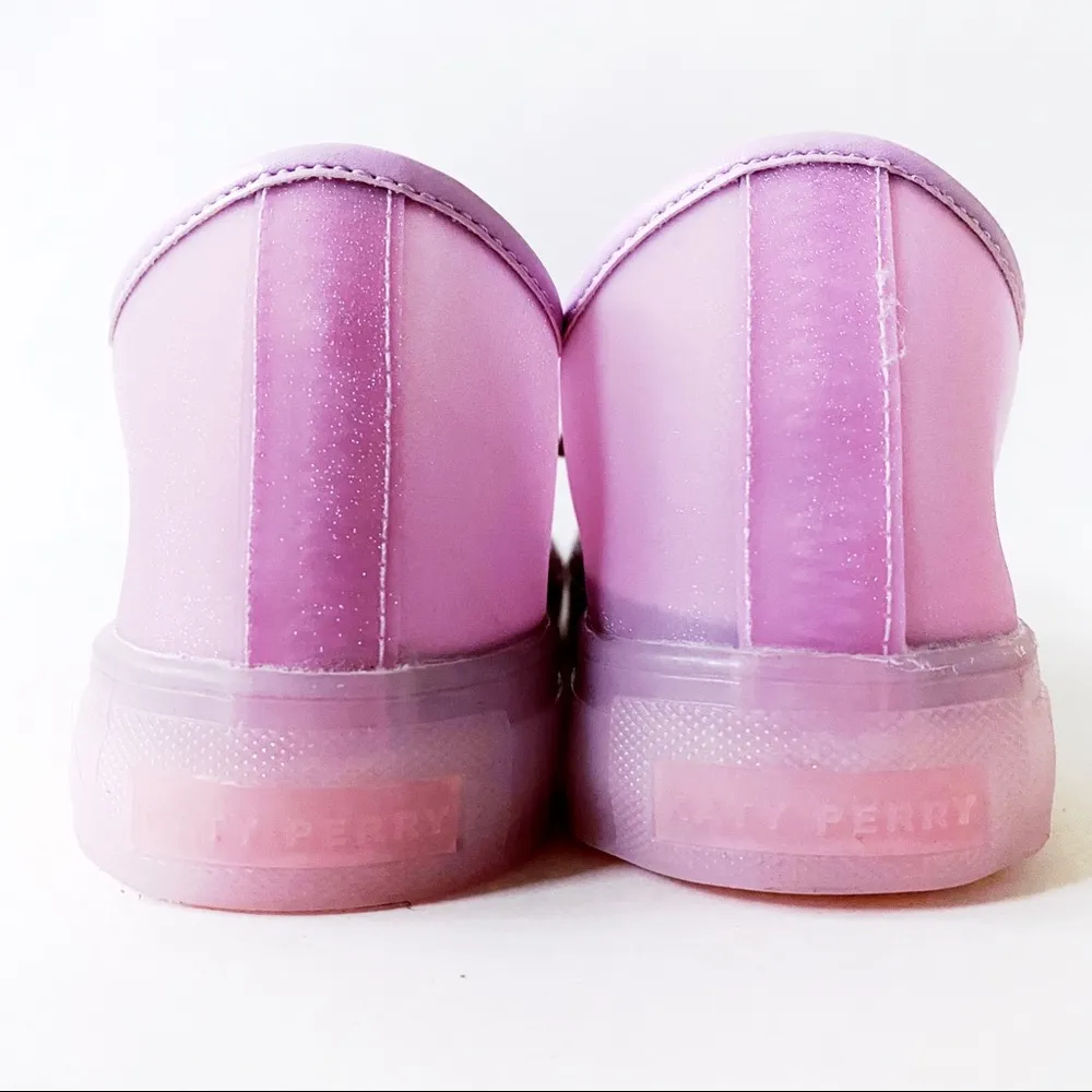 Katy Perry The Glam Sneakers Womens Size 7.5 Shoes Light Pink Sheer Shimmer Cute - Image 3