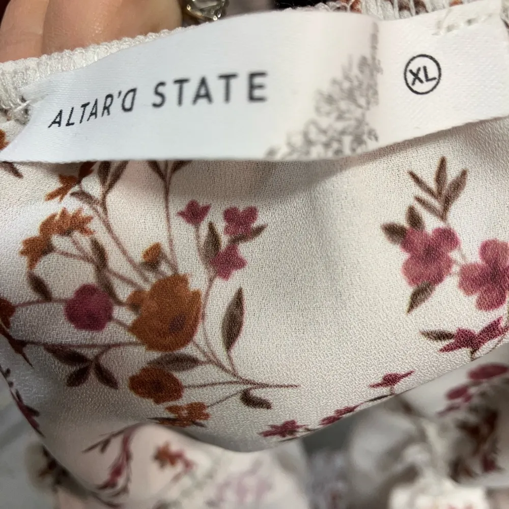 Altar’d State Winifred Long Sleeve Floral Blouse Boho Spring Girls XL Feminine - Image 10