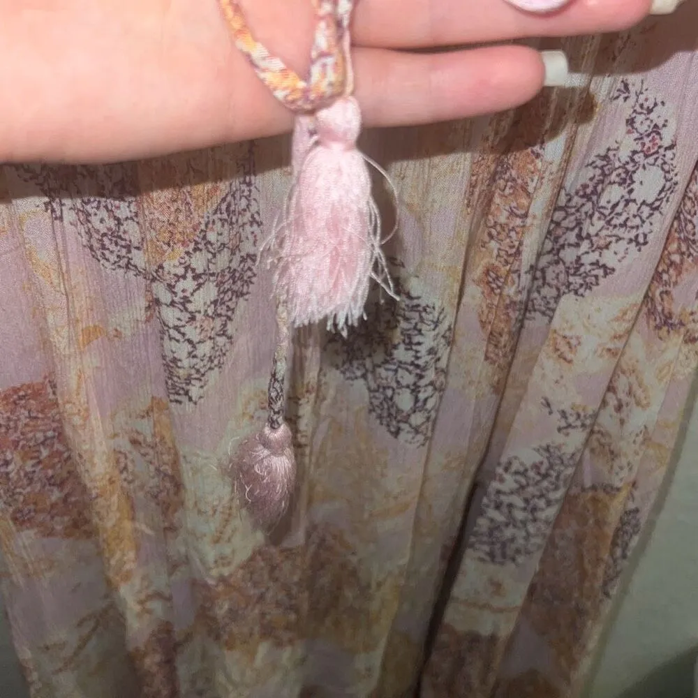 ✨Vici Aakaa Solstice Paisley Strapless Tie Waist Sz Medium Maxi Dress✨ - Image 5