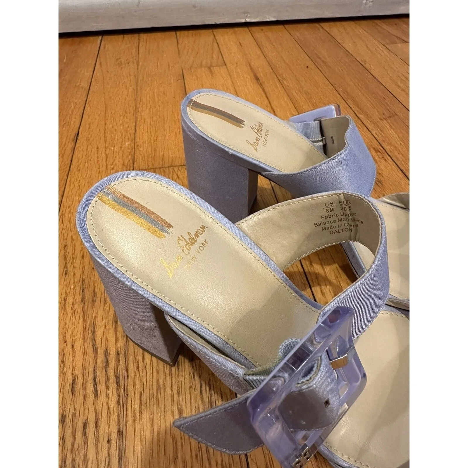 Sam Edelman Women's Dalton Heeled Sandal - Oslo Blue, 8 US Lilac GUC - Image 5