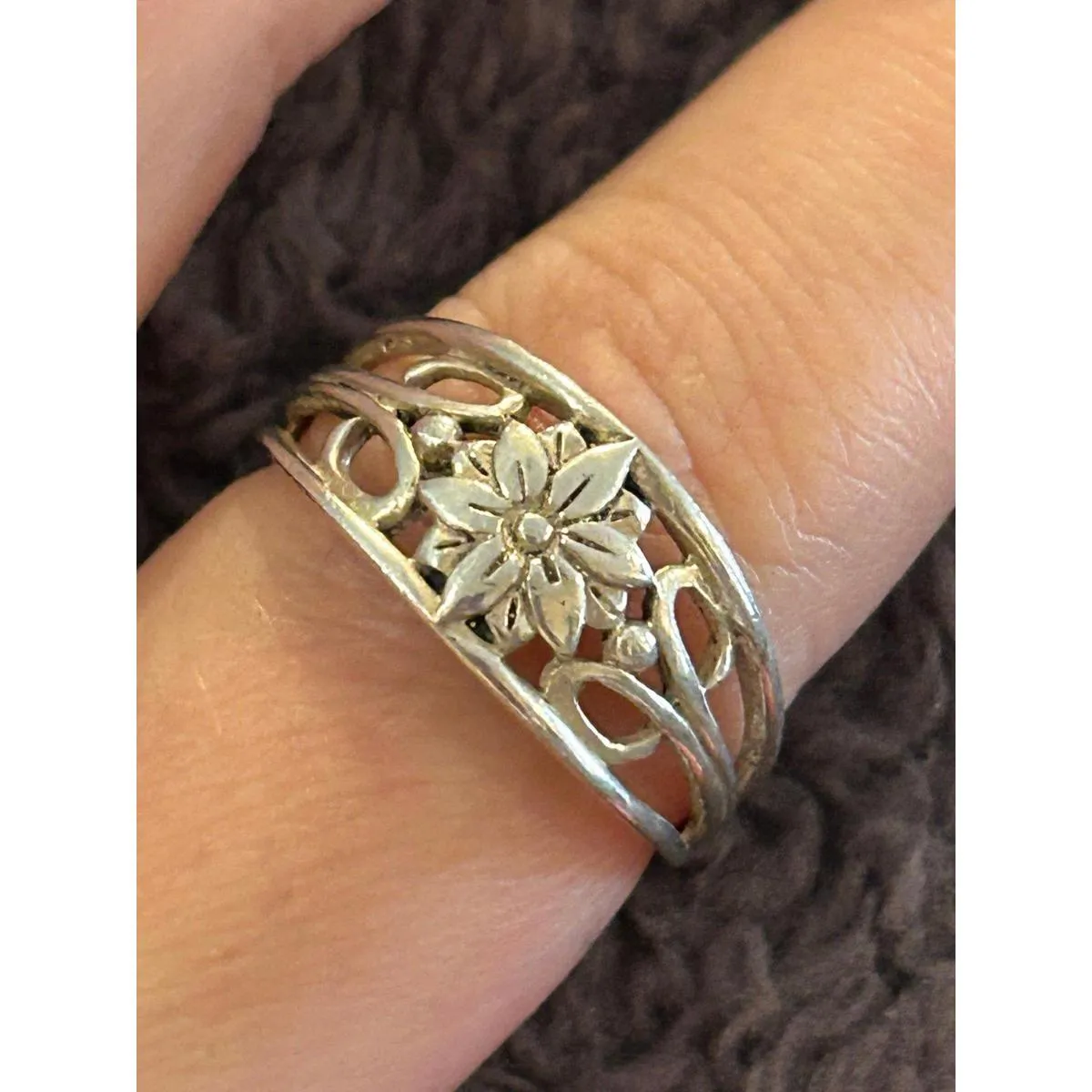 Ring band 925 sterling silver size 8.5 g40 - Image 2