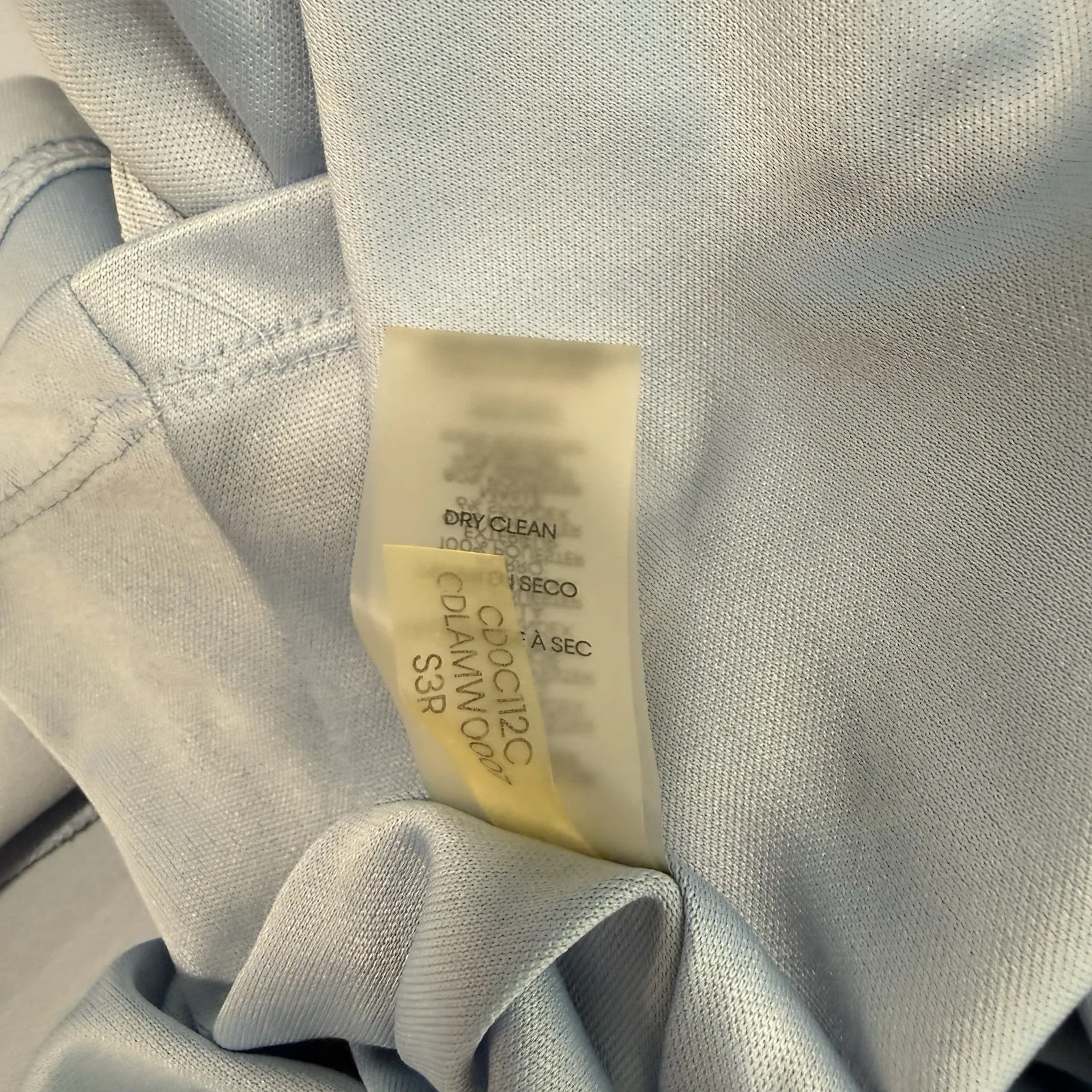 Calvin Klein Baby Blue Mesh Illusion Hem Fit Flare Stretch Sleeveless Dress 12 - Image 13