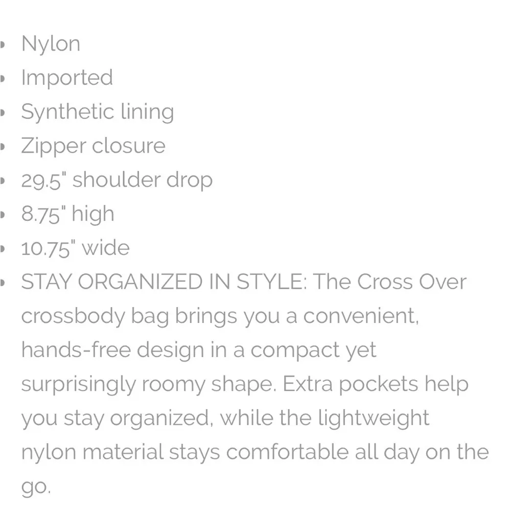 Baggallini Charcoal Crossover Crossbody Bag - Image 12