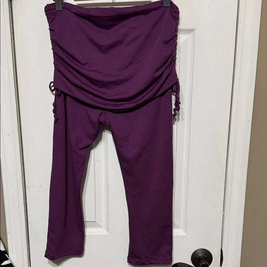 Prana Deep Purple Cinched Sides Size Medium W 14” I 18” - Image 4