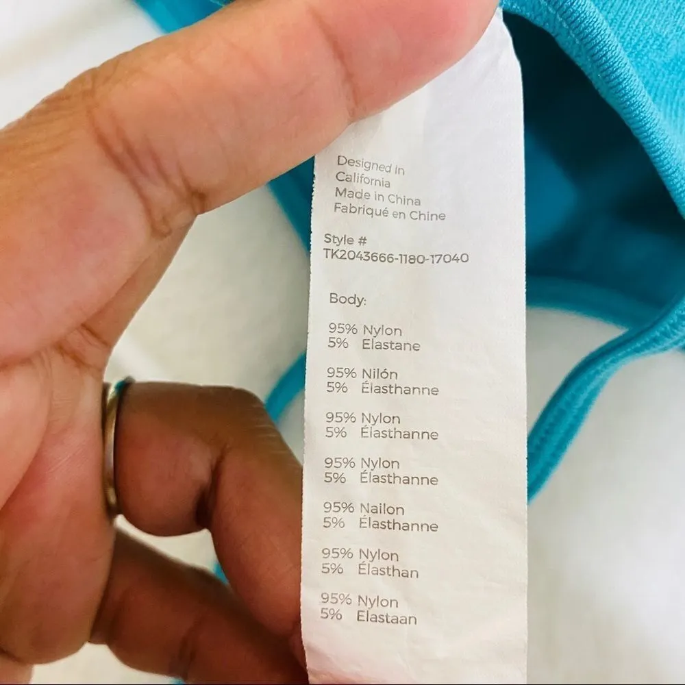 Fabletics Blue Mist Melanie Seamless Tank Crop Tank small - Image 5