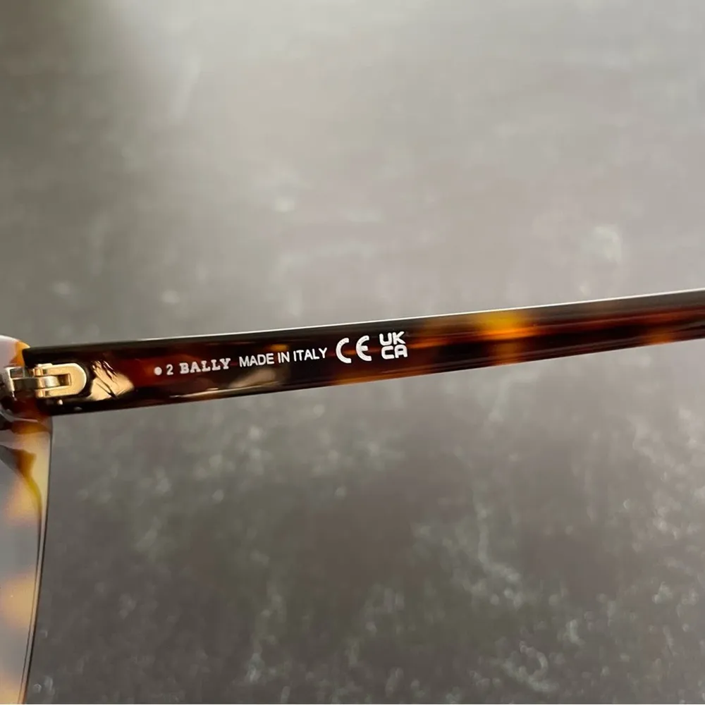 Bally BY0055 52F Tortoise Cat Eye Sunglasses Women’s Sz 61 - Image 8