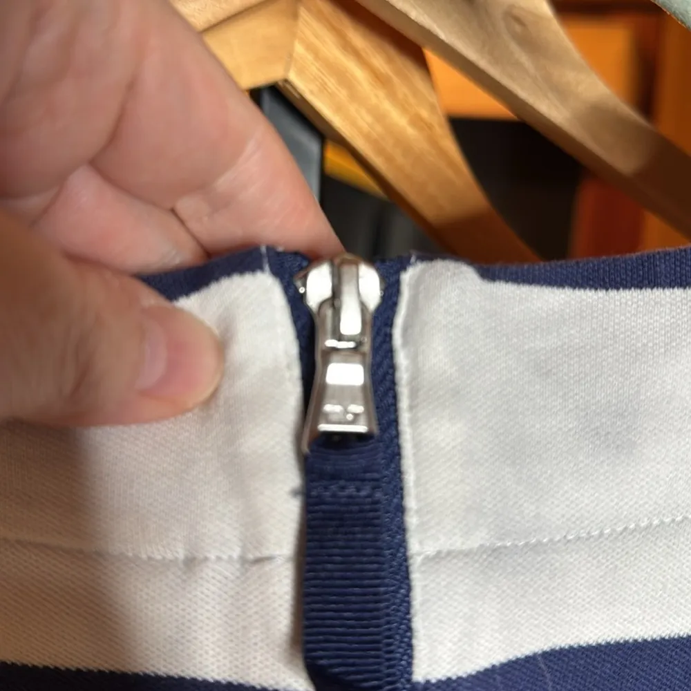 Vineyard Vines X Target Striped Crewneck Knit Dress Navy Blue & White Sz Medium - Image 10