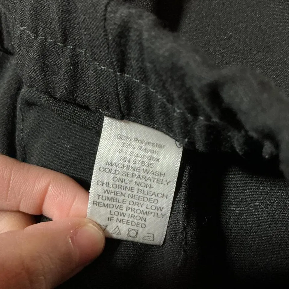 Susan Graver Black Elastic Waist Pull On Pants Womens Size 10 Preppy - Image 4