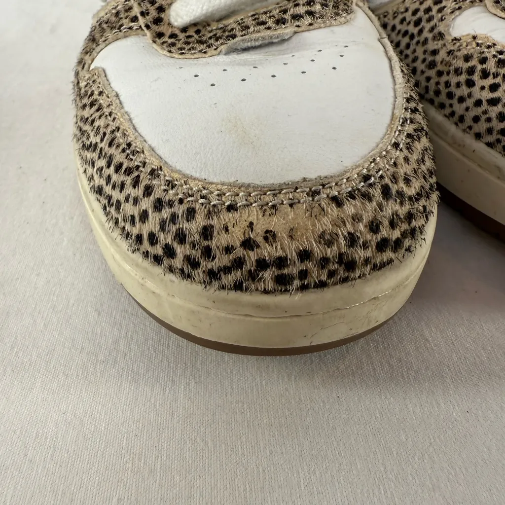 Madewell‎ Court Sneakers in Spotted Calf Hair Size 8.5 - Image 4