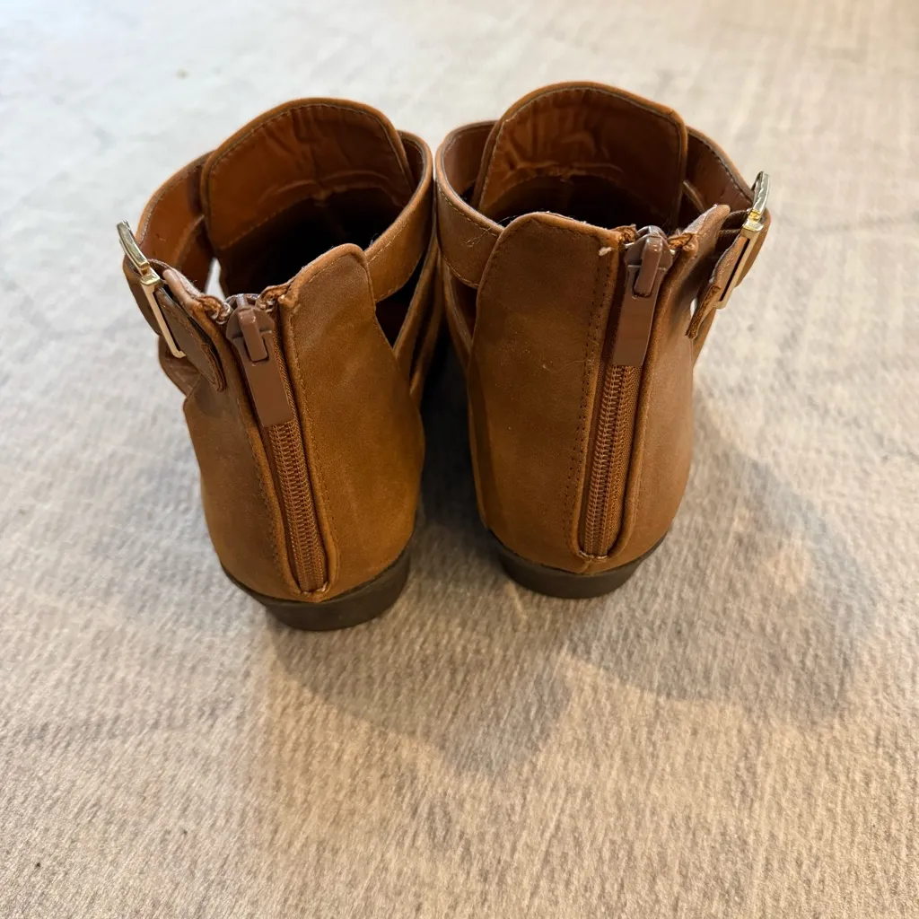 Top Moda Brown Ankle Boots with Buckle Detail 9 - Image 6