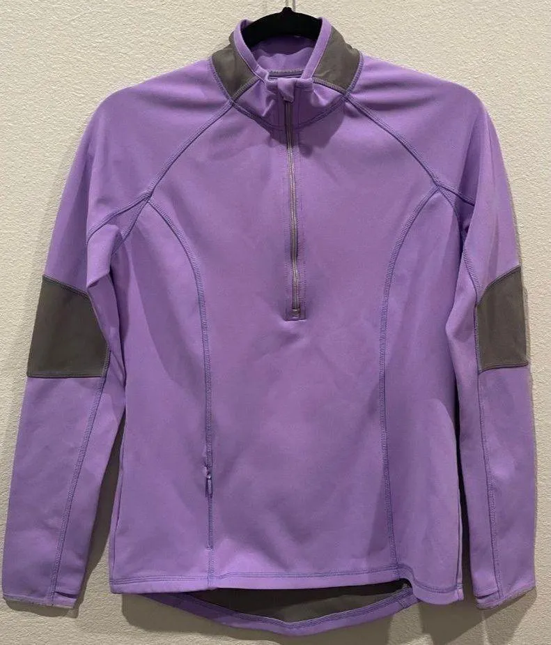Lilac Quarter Zip Pullover Running Scuba - Image 3