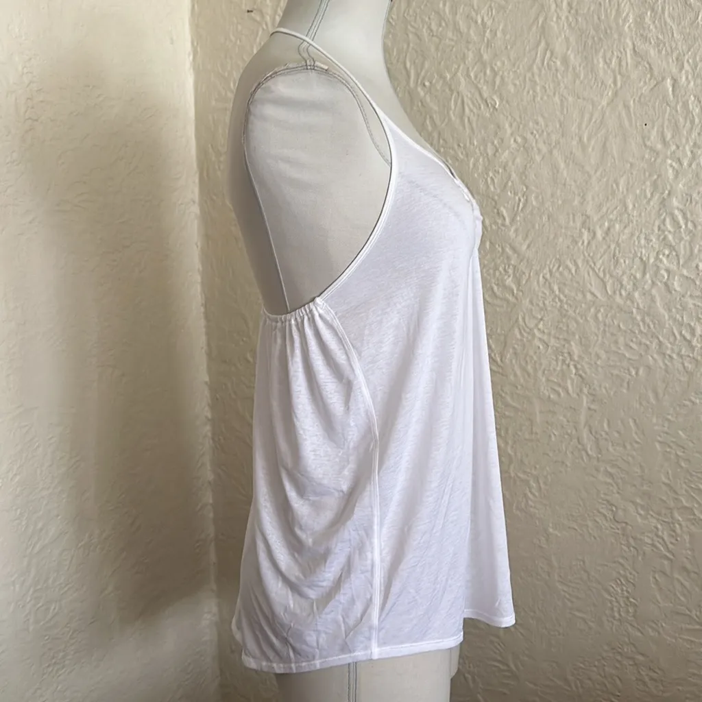 Lululemon Tighten Up Tank Top White Strappy Back Sheer Keyhole 6 - Image 7