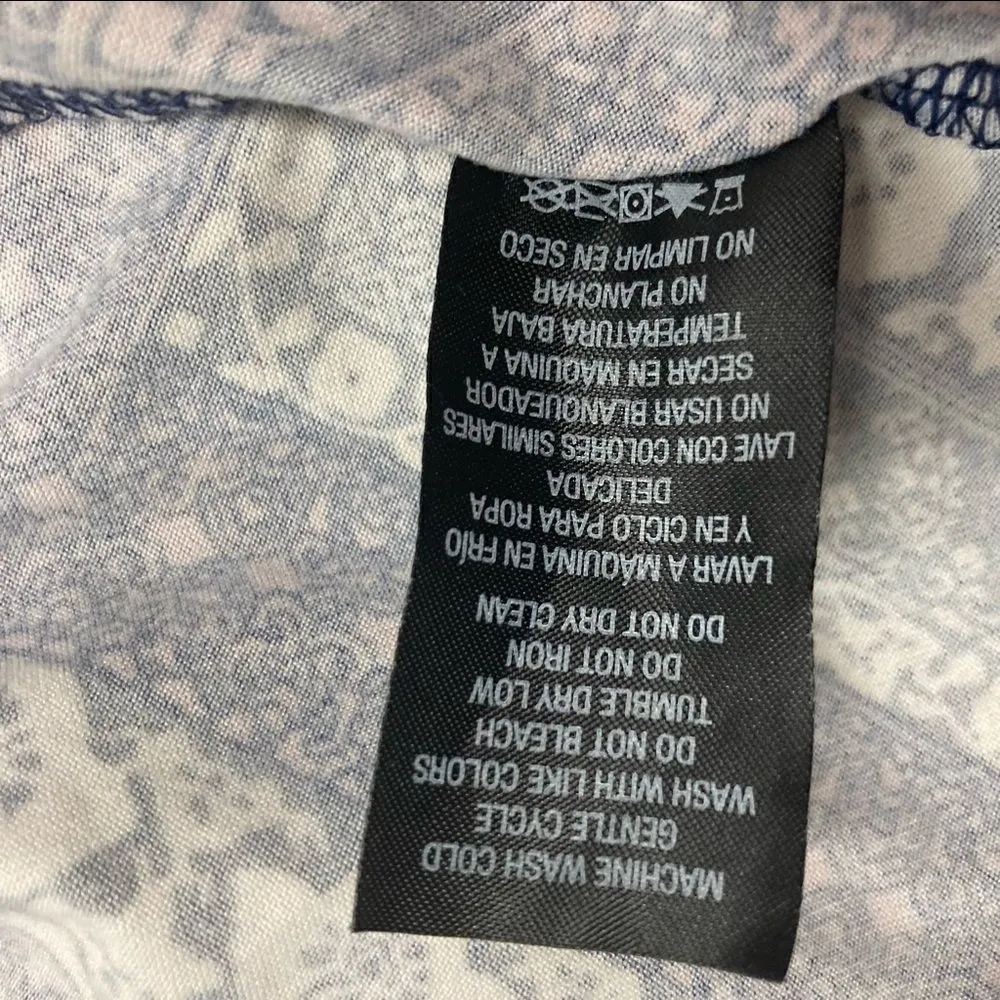 JOE BOXER, Women’s Medium, Chevron style dress, Pink,‎ blue & white, short sleeve - Image 8