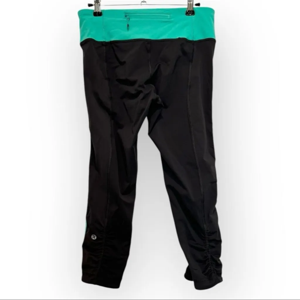 Lululemon Race With Grace Crop Leggings | Size 6 | Soot / Bali Breeze - Image 6