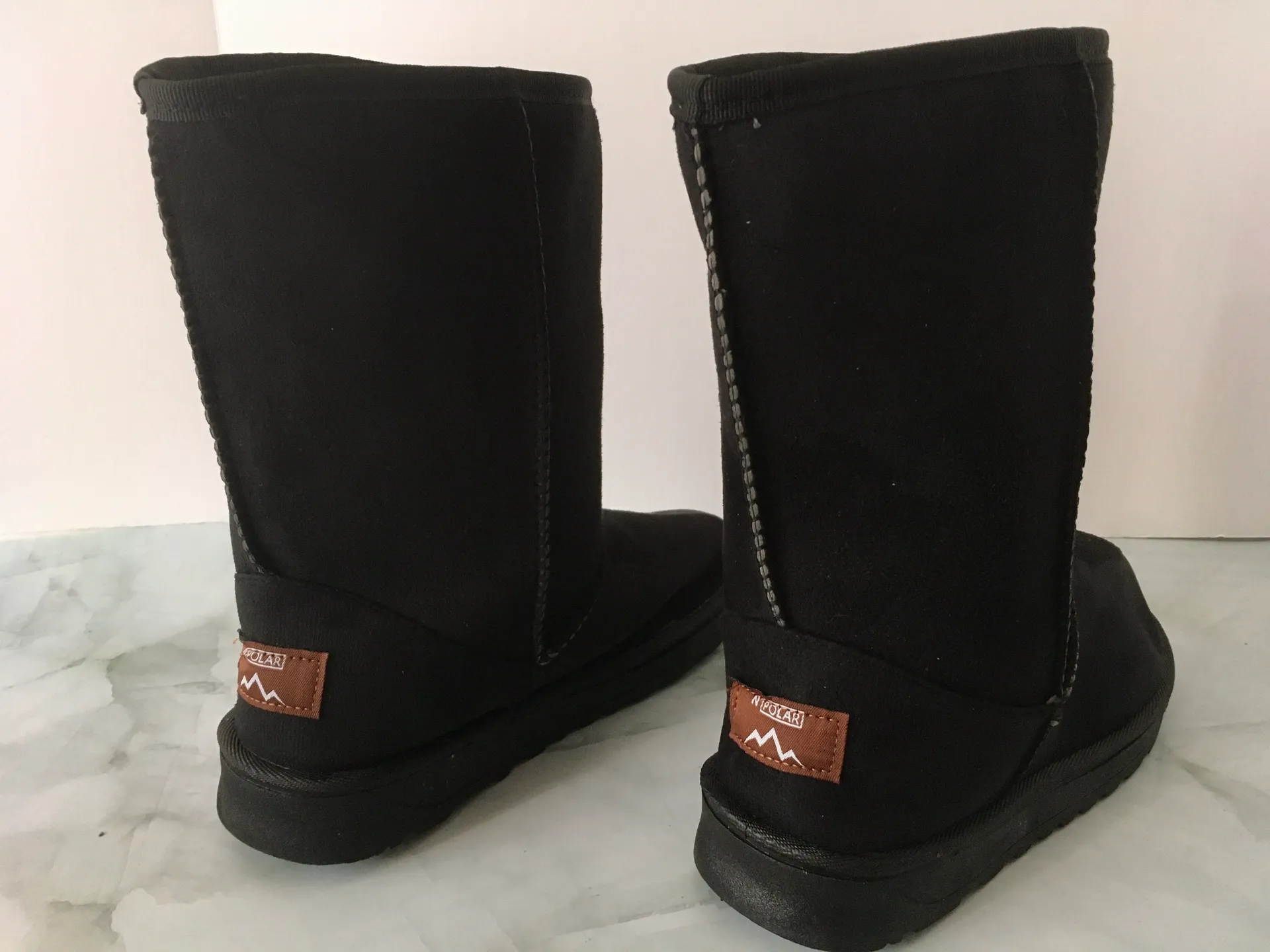 Black Snow Boots, Size 9 - Image 3