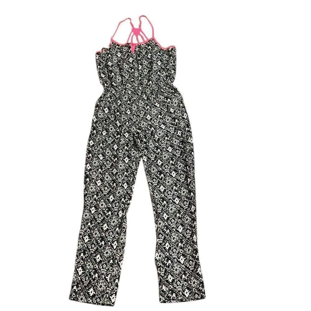 Mine Floral Print Jumpsuit(Size Small) Black - Image 2