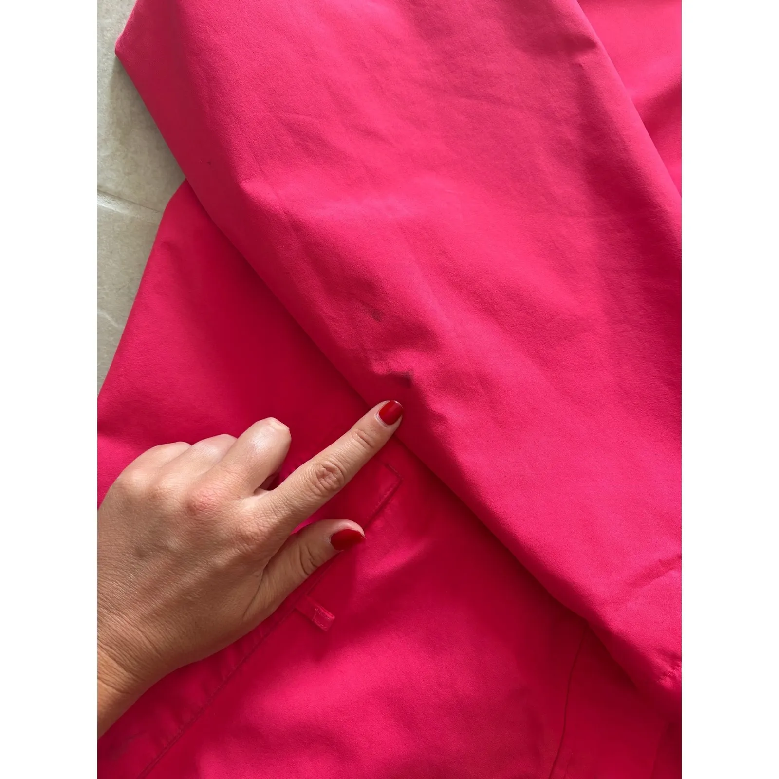 Lands End Jacket Womens Size Large Pink Goretex Rain Jacket Lined Outdoor Hiking - Image 8