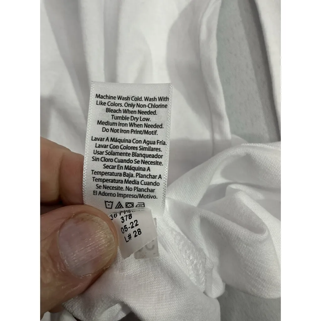 Womans Time And Tru XXXL 22 Cotton Long Sleeve Crew Neck T Shirt NWT White Size undefined - Image 6