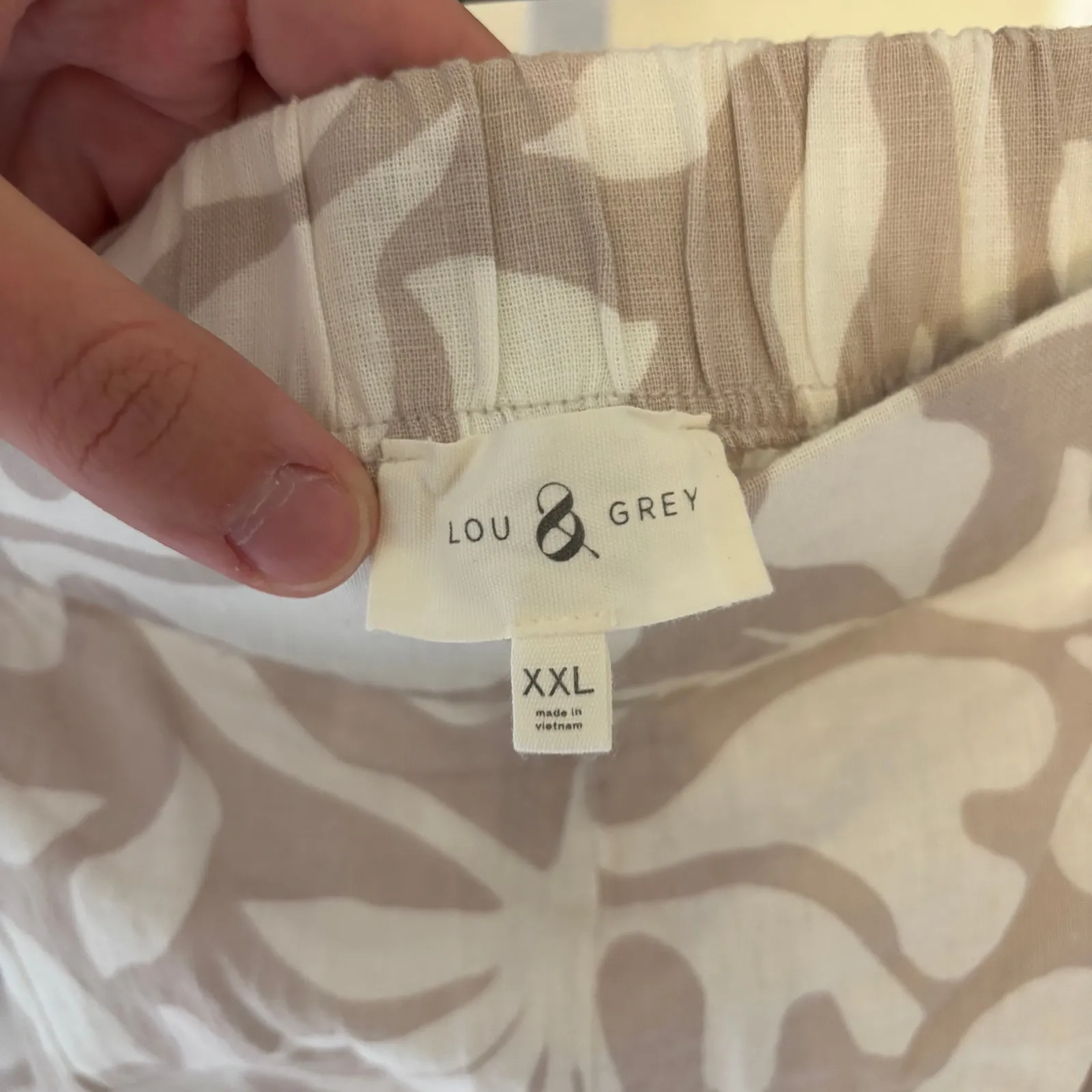 Loft Lou & Grey NWT Jungle Linen Cotton Wide Leg Crop Pant & Tie Front Tank XXL - Image 13