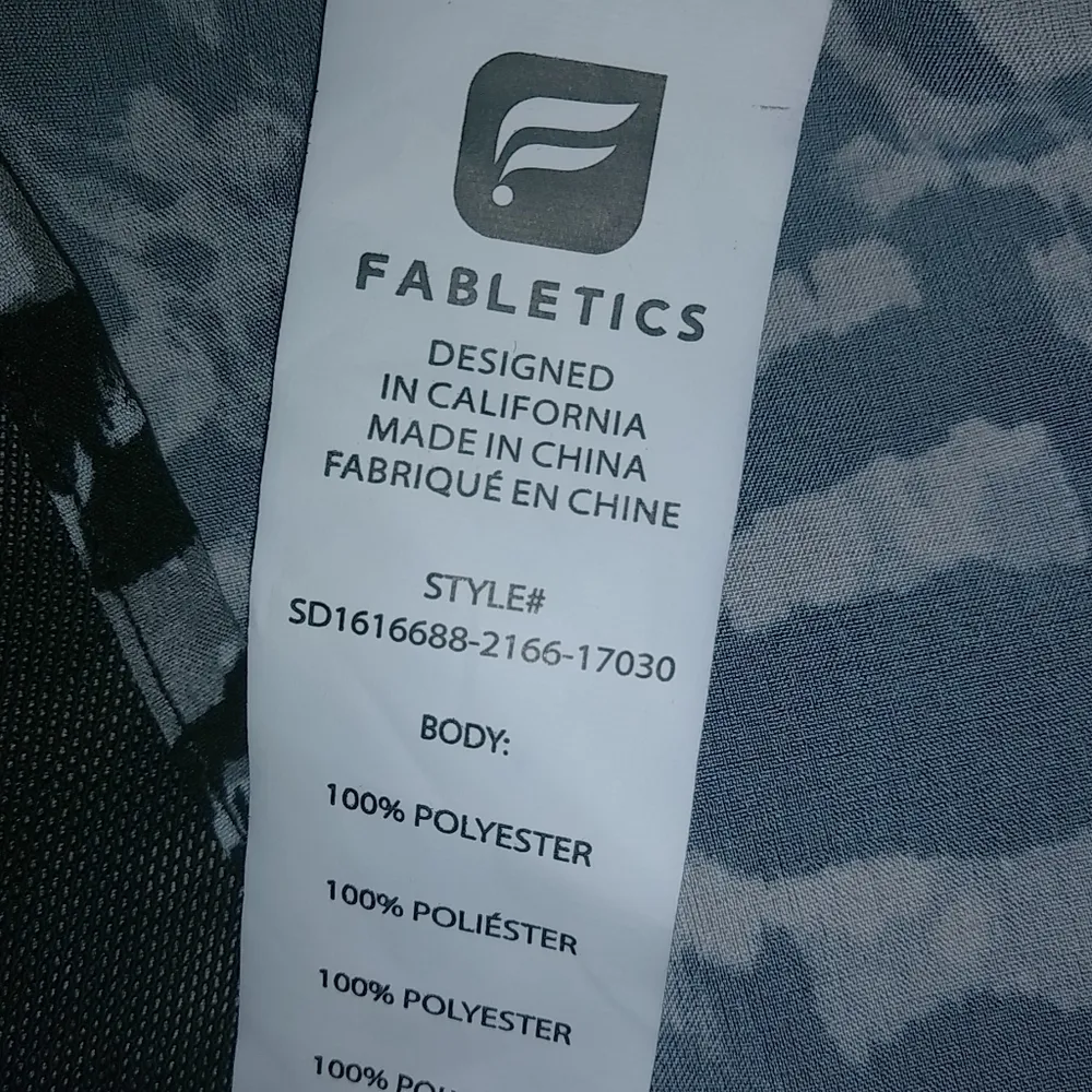 Fabletics S Strappy Black White Print Jumpsuit - Image 14