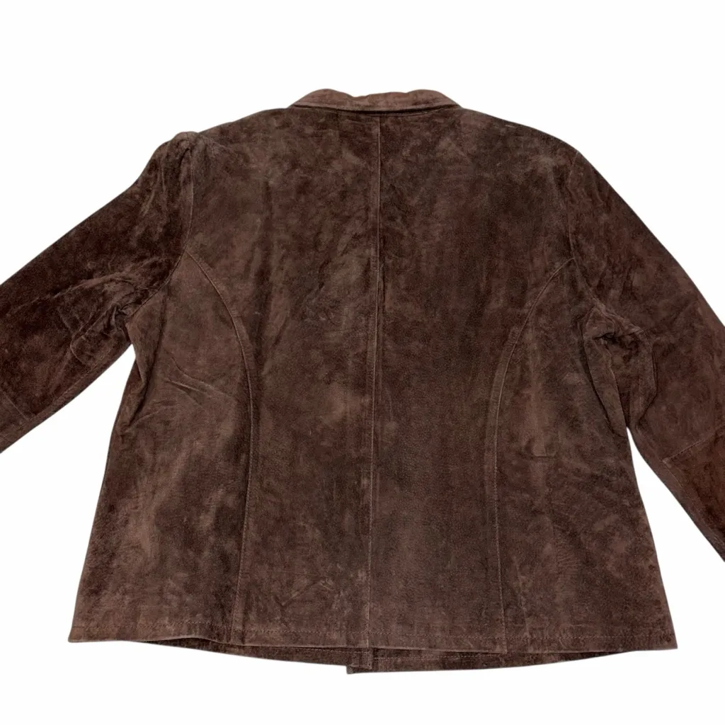 NEW Vintage Marlboro Cowboy Chronicles Brown Suede Leather Jacket size Medium - Image 6